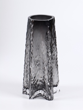 Ваза «Руджеро», 25×12.5 см, стекло, чёрная