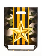 Пакет подарочный «Отвага», полиэтиленовый с вырубной ручкой, 31×40 см, 60 мкм 10933051