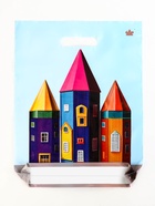 Пакет подарочный «Яркие карандаши», полиэтиленовый с вырубной ручкой, 31×40 см, 60 мкм - Фото 3