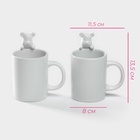 УЦЕНКА Набор кружек 2 шт. «Мишка Отто» 290 мл, 11.5×8×13.5 см - Фото 3