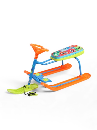 Снегокат «Монстрики», оранжевый, зелёный, ТС1-СЛ/М Snow Cat