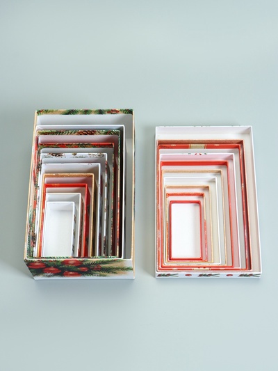 Набор подарочных новогодних коробок 10 в 1 «Новогодние мечты», 30×19×11.5 - 12×6.5×4 см