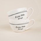 УЦЕНКА Набор чайный «Милый дом» 4 предмета: 2 чашки 275 мл, 2 блюдца d=15.5 см - Фото 3