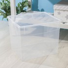 Ящик для хранения с крышкой «Кристалл», 34 л, 39×31×33 см, цвет МИКС - Фото 1