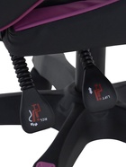 Кресло компьютерное игровое «Клик Мебель», на колёсиках, экокожа, цвет чёрный/фиолетовый - Фото 16