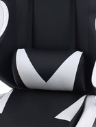 Кресло компьютерное игровое «Клик Мебель», на колёсиках, экокожа, цвет чёрный/белый - Фото 13