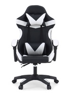 Кресло компьютерное игровое «Клик Мебель», на колёсиках, экокожа, цвет чёрный/белый - Фото 7