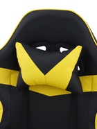 Кресло компьютерное игровое «Клик Мебель», на колёсиках, экокожа, цвет чёрный/жёлтый - Фото 12