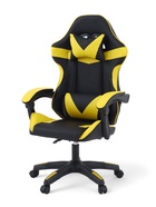 Кресло компьютерное игровое «Клик Мебель», на колёсиках, экокожа, цвет чёрный/жёлтый - Фото 6