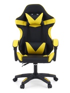 Кресло компьютерное игровое «Клик Мебель», на колёсиках, экокожа, цвет чёрный/жёлтый - Фото 7