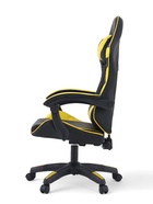Кресло компьютерное игровое «Клик Мебель», на колёсиках, экокожа, цвет чёрный/жёлтый - Фото 8