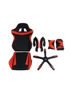 Кресло компьютерное игровое «Клик Мебель», на колёсиках, экокожа, цвет чёрный/красный - Фото 21