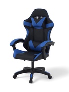 Кресло компьютерное игровое «Клик Мебель», на колёсиках, экокожа, цвет чёрный/синий - Фото 6