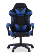 Кресло компьютерное игровое «Клик Мебель», на колёсиках, экокожа, цвет чёрный/синий - Фото 7