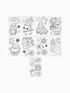 Набор для творчества новогодний, витражи «Лошадка и дед мороз» - Фото 4