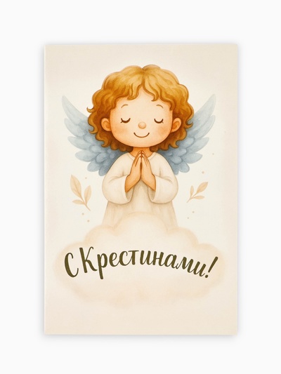 Открытка на крещение «Крестины», 12×18 см