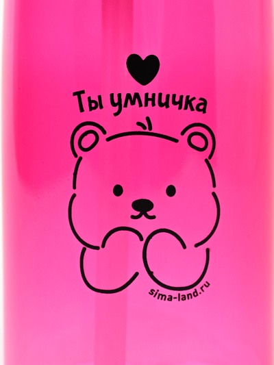Бутылка для воды пластиковая «Ты умничка», 550 мл