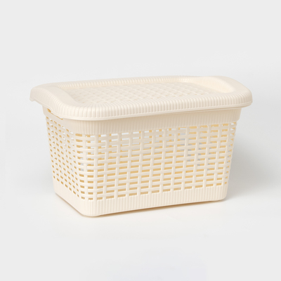 Корзина для хранения, 20 л, с крышкой, МИКС