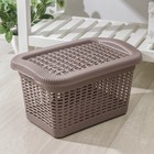 Корзина для хранения, 20 л, с крышкой, МИКС - Фото 10