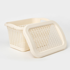 Корзина для хранения, 20 л, с крышкой, МИКС - Фото 3