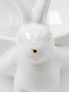 УЦЕНКА Салатник "Зайка в золотом" 15.5x10x10см - Фото 4