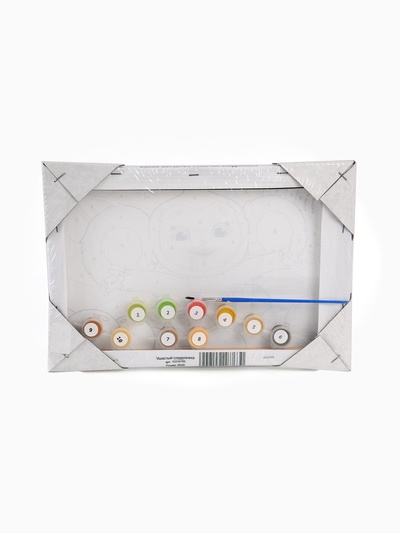 Картина по номерам с подрамником «Чебурашка и апельсины», 20×30 см