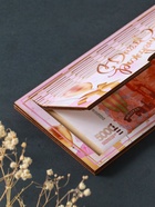 Купюрница подарочная, открытка «С Днём Рождения», шкатулка для денег, карточек, сертификатов, розовый 10926601