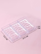 УЦЕНКА Форма для шоколада 3 ячейки LOVE 27.5×17.5×2.5 см (7×7) 10936929