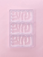 УЦЕНКА Форма для шоколада 3 ячейки LOVE 27.5×17.5×2.5 см (7×7) 10936929