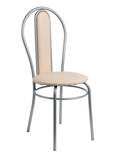 УЦЕНКА Стул «Элегия Мягкий», Серебристый металлик/Молочная рептилия