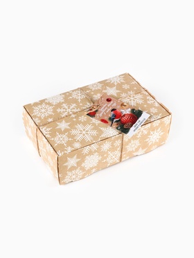 Подарочный набор новогодний «С Новым годом», джем 30 г, чай 20 г, орехи 50 г