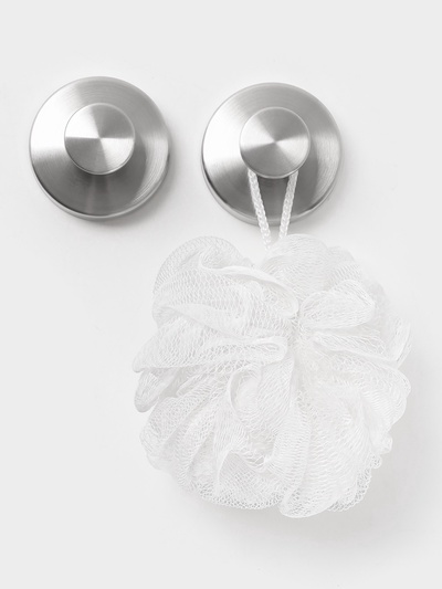 Набор крючков металлических на вакуумной присоске Stölz, 2 шт., хром