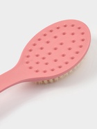 Щётка банная на ручке Доляна, массажёр, 33×6 см, розовая - Фото 4