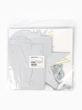 Гирлянда на ленте с блестками «С Новым годом» серебро, 340 см