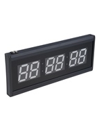 УЦЕНКА Часы электронные настенные "Соломон", 48 x 19 x 3 см, цифры зеленые 7.5 х 4 см - фото 14936893