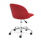 Кресло офисное для работы MELODY, на колёсиках, флок, цвет бордовый 10 - Фото 3