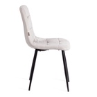 Стул обеденный CHILLY, велюр/металл, цвет light grey (светло – серый)/чёрный - Фото 3