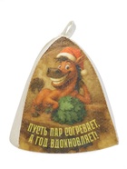 Шапка для бани и сауны «Пусть пар согревает, а год вдохновляет!», полиэфир 70%, шерсть 30%, «Добропаровъ» - Фото 3