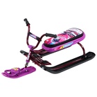 УЦЕНКА Снегокат «Ника-джамп» slalom, бордовый, сиреневый, СНД1/SL Nika Kids - Фото 6