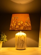 Настольная лампа с абажуром RISALUX «Солнце», Е14, 15 Вт, бежевый - фото 809248126