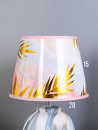 Настольная лампа «Кристел» Е27 40 Вт бело-голубой RISALUX - фото 809248145