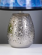 Настольная лампа «Беата» Е14 40 Вт серебро RISALUX - Фото 4