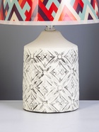 Настольная лампа «Ассанти» Е14 40 Вт бело-серый RISALUX - фото 809248229