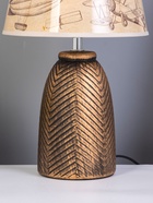 Настольная лампа «Диана» Е14 40 Вт черный с золотой патиной RISALUX - фото 809248235