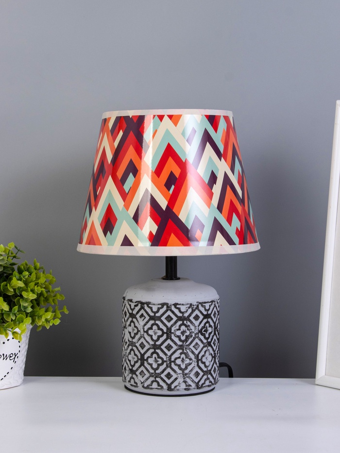 Настольная лампа «Ория» Е14 40 Вт серый RISALUX