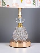 Настольная лампа с подсветкой «Каролина» Е27 40 Вт золото RISALUX - фото 809248350