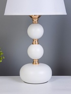 Настольная лампа «Катания» 1×60 Вт E27 бело-золотой RISALUX 10926696