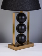 Настольная лампа «Оливер» Е27 40 Вт черный-латунь RISALUX 10926697