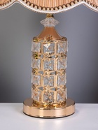 Настольная лампа с подсветкой 16684/1 E27 40 Вт золото RISALUX - фото 809248387