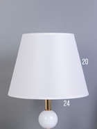 Лампа настольная «Лилу» 1×40 Вт Е27 белый/золото RISALUX - фото 809248392
